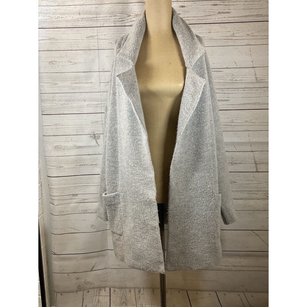Brandy Melville Kennedy Drape Sweater Marled Gray  One Size - Picture 4 of 11